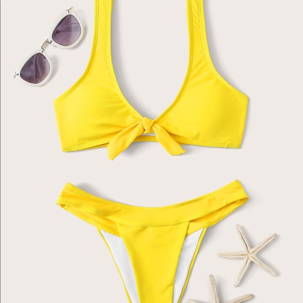Shein Yellow Bikini Set